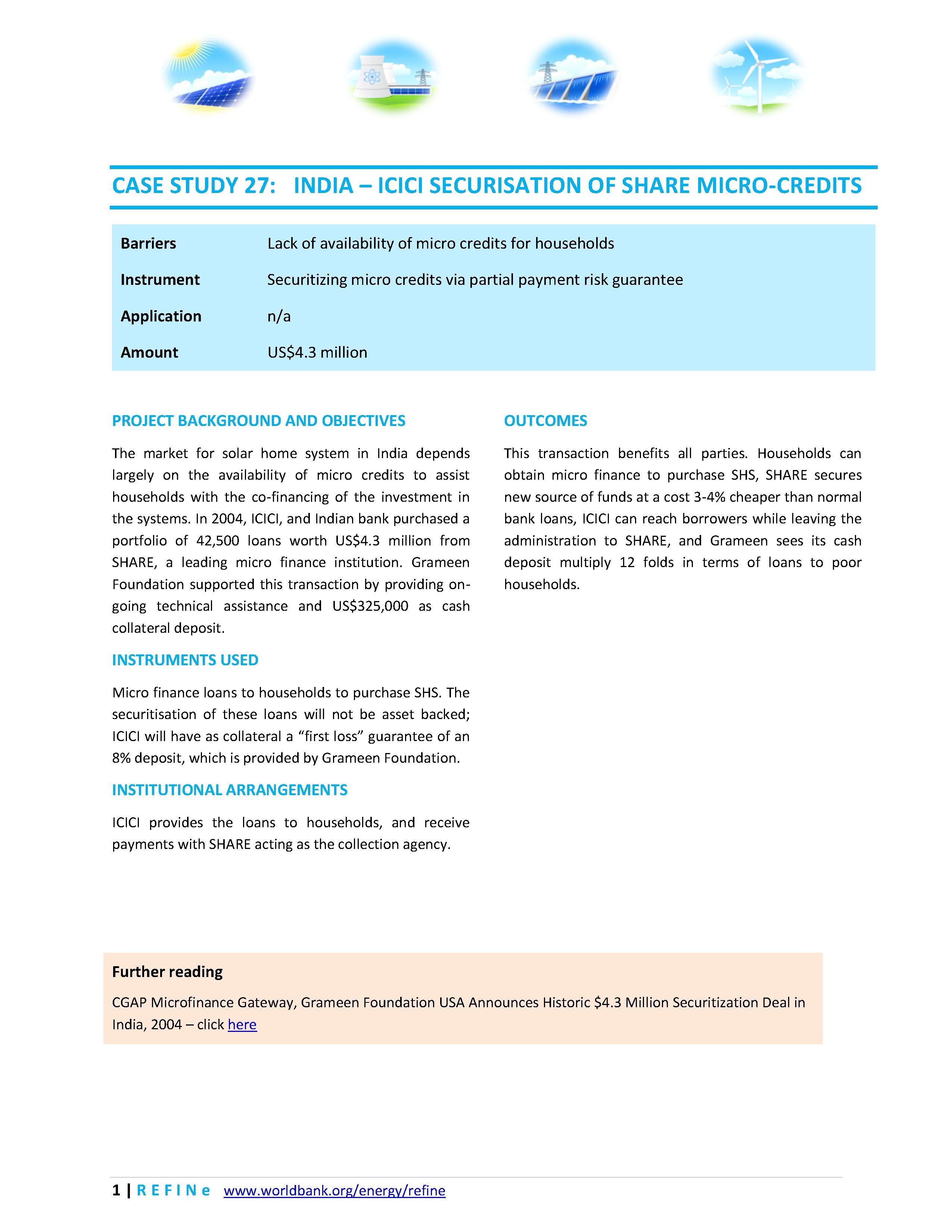 File:India - ICICI securisation of SHARE micro-credits.pdf