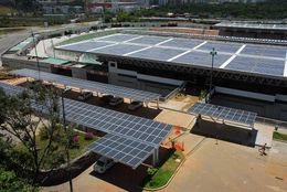 PV rooftops on parking lots solar stadium Pituaçu - Salvador da Bahia (Brazil)